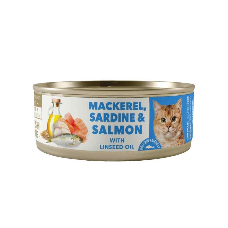 Amity Mackerel, Sardine And Salmon Adult Cat Wet Food 80 Gr image number null